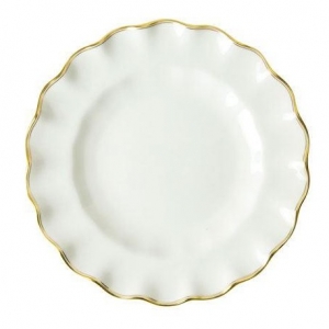 Royal Crown Derby Chelsea Duet Fluted Dessert Plate