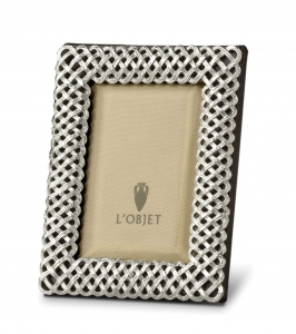 L'Objet Miniature Frames Braid - Platinum - 2 X 3"