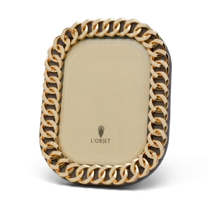 L'Objet Cuban Link Frame Frame - 8 x 10 - Gold