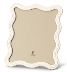 L'Objet Ripple White Enamel Frame 8X10