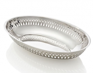 Ercuis Ajouree Oval Fruit Bowl / Bread Basket - 9"