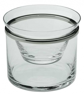 Ercuis Cercle Caviar Cup with Rim