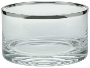 Ercuis Cerclee Straight Glass Bowl w/ Rim - 7"