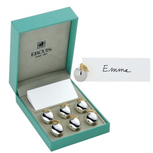 Ercuis Pomme / Apple Place Card Holders / Boxed Set 6
