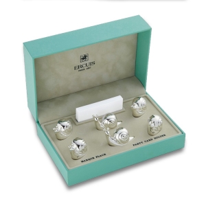 Ercuis Escargot /Snail Place Card Holders /Set 6