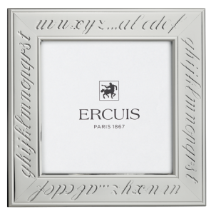 Ercuis Abecedaire Silverplate Baby Frame