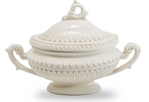 Arte Italica Finezza Cream Small Oval Soup Tureen