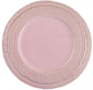Arte Italica Finezza Rosa Pink Charger