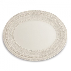 Arte Italica Finezza Cream Large Oval Platter