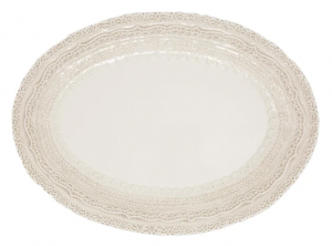 Arte Italica Finezza Cream Medium Oval Platter