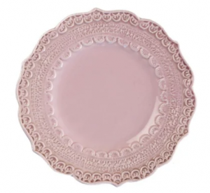 Arte Italica Finezza Rosa Pink Bread / Canape Plate