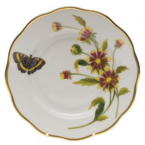 Herend American Wildflower Indian Blanket Flower Salad Plate - 7.5"