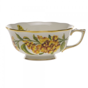 Herend American Wildflower Butterfly Weed Tea Cup - 8oz.