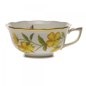Herend American Wildflower Evening Primrose Tea Cup - 8oz.