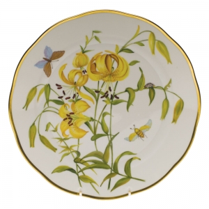 Herend American Wildflower Meadow Lily Dinner Plate -10.5"