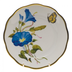 Herend American Wildflower Morning Glory Bread & Butter Plate - 6