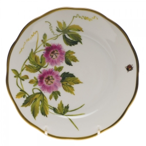 Herend American Wildflower Passion Flower Bread & Butter Plate - 6"