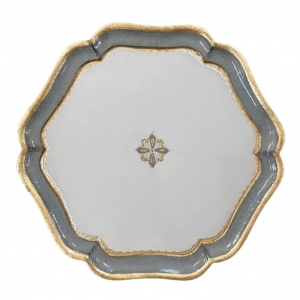Arte Italica Florentino Baroque Villa Blue Wooden Charger/Tray - Medium