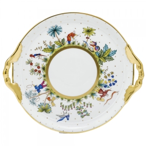 Herend Asian Garden Ornate Cake Plate