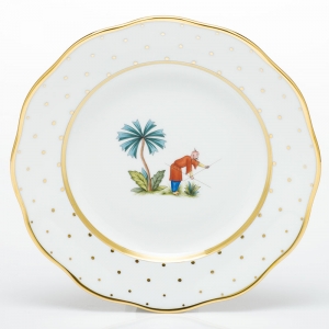 Herend Asian Garden Dessert Plate - Motif 6