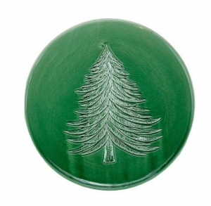 Arte Italica Foresta Holiday Platter Italian Green - 16"