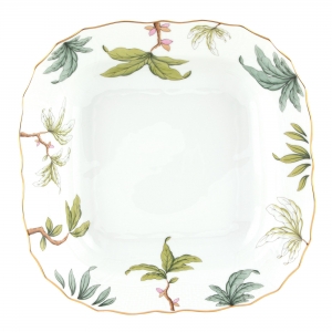 Herend Foret Garland Square Fruit Dish - 11"