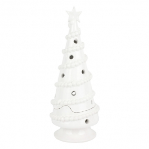 Vietri Foresta White Large Garland Tree - 16.25"