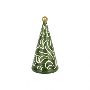 Vietri Foresta Green Scroll Tree - 11"