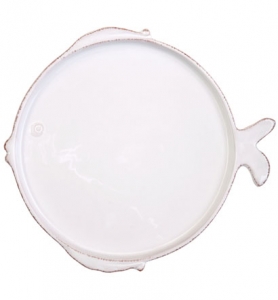 Lastra White Fish Dinner Plate