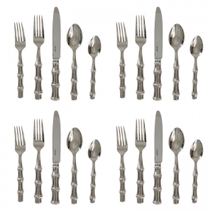 Juliska Bamboo Polished Stainless 20 Piece Set