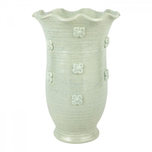 Vietri Giardino di Fiori Celadon Tall Vase - 15"