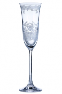 Arte Italica Giardino White Champagne Flute
