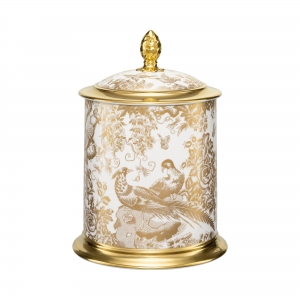 Royal Crown Derby Aves Gold Storage Jar  - 75 oz.