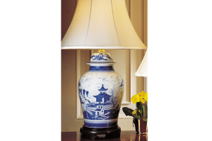 Mottahedeh Blue Canton Ginger Jar Lamp Mottahedeh Blue Canton Ginger Jar Lamp