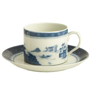 Mottahedeh Blue Canton  Can Cup & Saucer