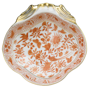 Mottahedeh Sacred Bird & Butterfly Shell Dish