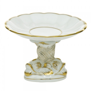 Herend Shell with Dolphin Stand