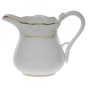 Herend Golden Edge Creamer(4 Oz) 3.25"H