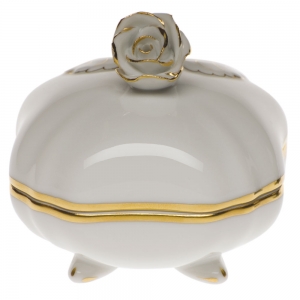 Herend Covered Bonbon w/ Rose - Blank