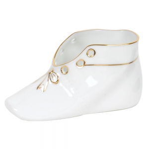 Herend Baby Shoe - Gold Edge