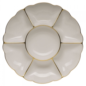 Herend Sectioned Appetizer Dish - Blank