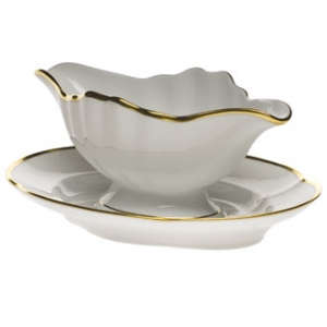 Herend Gwendolyn Gravy Boat w/ Fixed Stand1