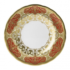 Royal Crown Derby Heritage Red & Cream Bread & Butter Plate