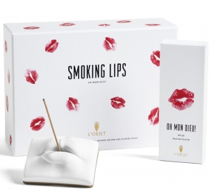 L'Objet Smoking Lips Gift Set: Incense + Smoking Lips Incence Holder