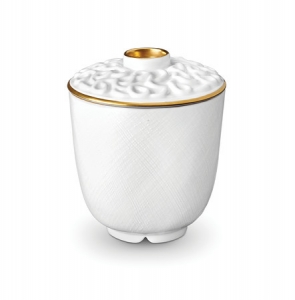 L'Objet Han Gold Green Tea Cup with Lid
