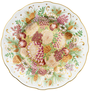 Royal Crown Derby Holiday Bouquet Accent Plate