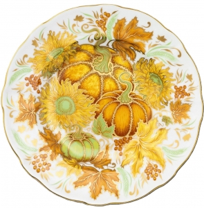 Royal Crown Derby Holiday Siena Fall Accent Plate - 7"