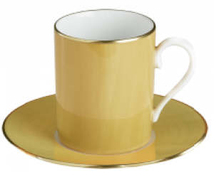 Haviland Parlon Lexington Jaune Tall Cup & Saucer