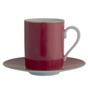 Haviland Parlon Lexington Rouge Tall Cup & Saucer