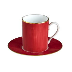Haviland Parlon Lexington Rubis Tall Cup & Saucer